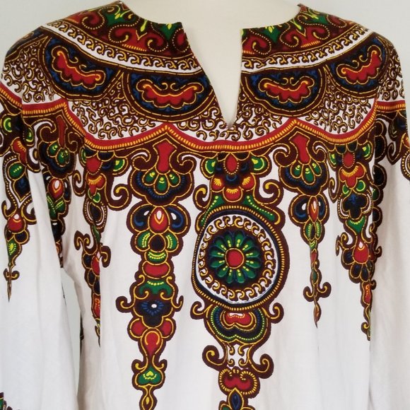 Refashioned Vintage Dashiki Top (M/L) - Picture 5 of 8